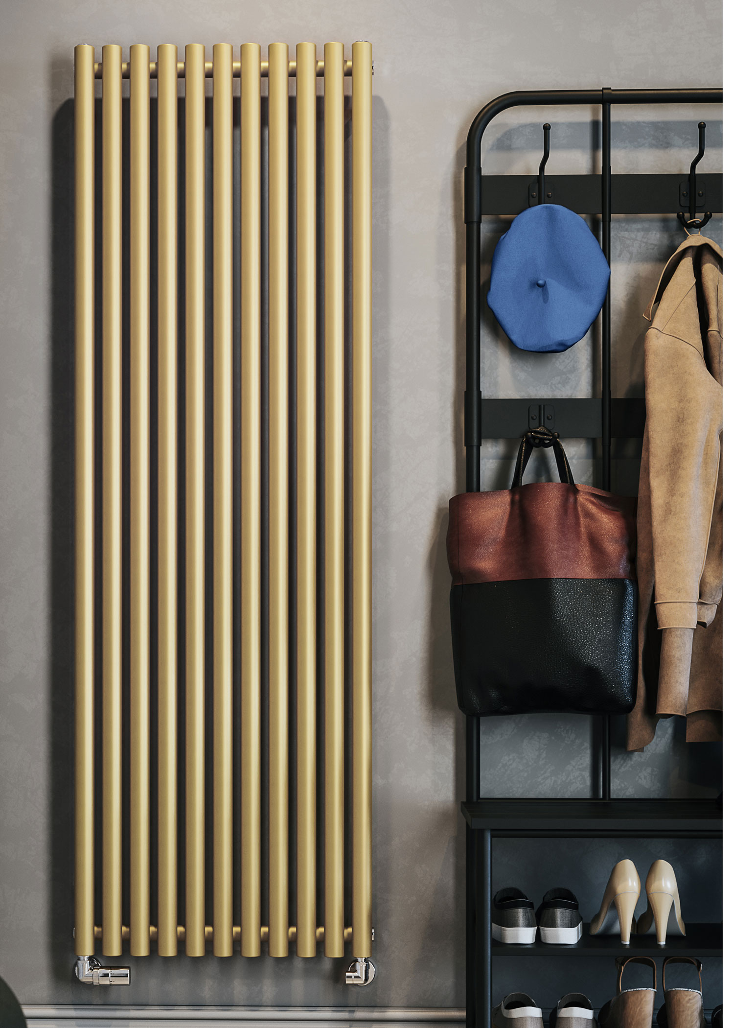 Terma Rolo Room - Image shown 1800mm x 590mm - Brass