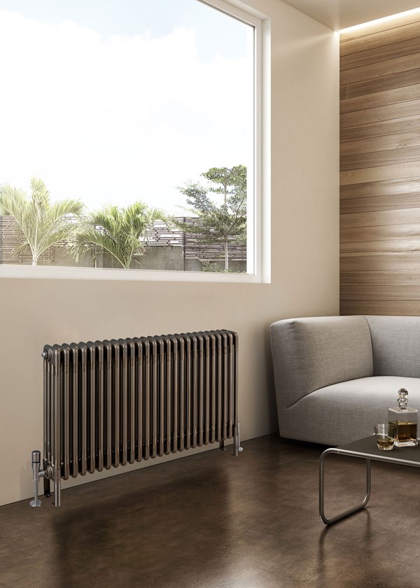 Eton & Bell Classic 4 Column Radiators - 600mm Height - Lacquered Bare ...