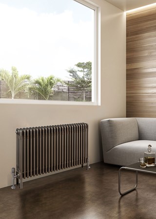 Eton & Bell Classic 4 Column Radiators - 600mm Height - Lacquered Bare Metal Eton & Bell Classic 4 Column Radiators - 600mm Height - Lacquered Bare Metal