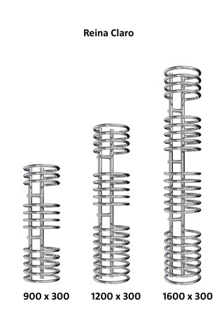 Reina Claro Chrome Heated Towel Rail