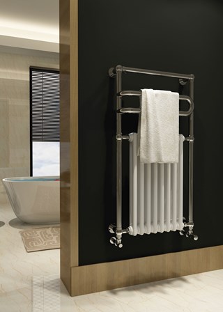 Ultraheat Devon - DE665 - 910mm (H) x 560mm (W)  finished in Polished Stainless