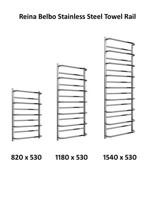 Reina Belbo Stainless Steel Towel Rail 