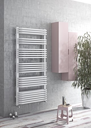 Eucotherm Magnus Towel Rail - Image shown in White RAL9003