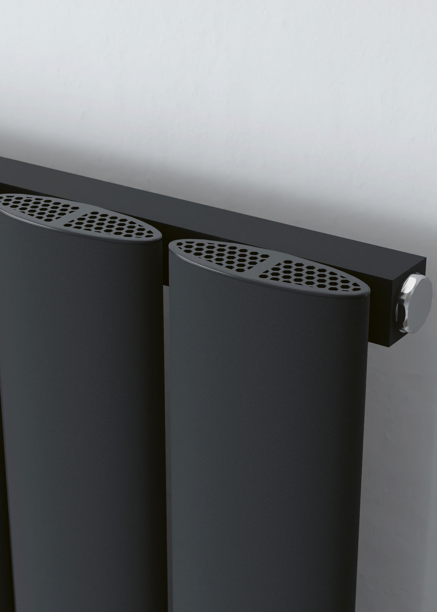 Eucotherm Saturn finished in Textured Anthracite (Detail Image)