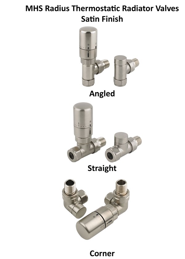 MHS Radius manual and thermostatic valve sets