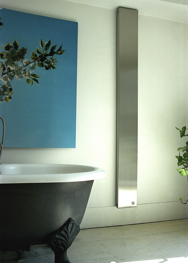 Eskimo Outline Brushed Stainless Steel Flat Panel Radiator