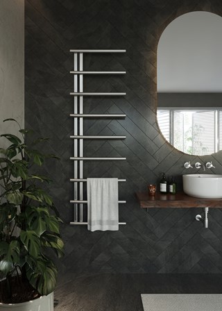 Aeon Vera Electric Stainless Steel Towel Rail