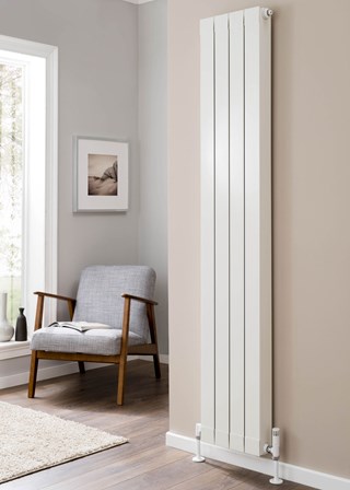 The Radiator Company Oscar - Image shown in White RAL9010 with End Panels