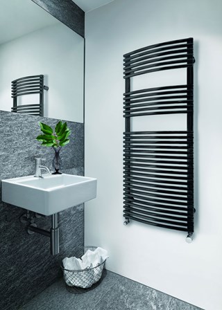 Zehnder Ovida Bow shown in Anthracite finish Zehnder Ovida Bow shown in Anthracite finish