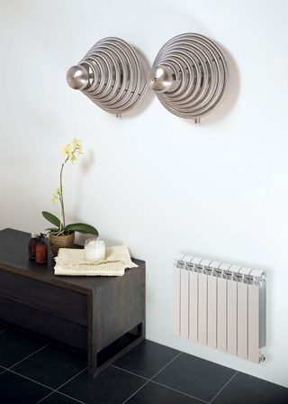 Tempora Curve Top Aluminium Radiator - Finished in RAL9010 Pure White 