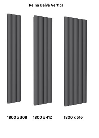 Reina Belva Vertical Aluminium Radiator 