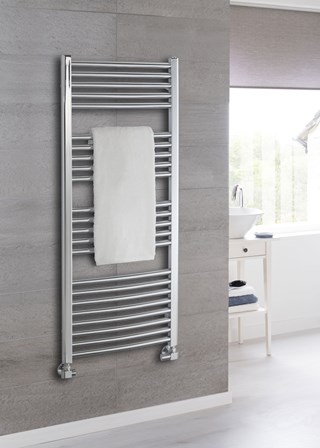 The Radiator Company Poppy Chrome Towel Rail