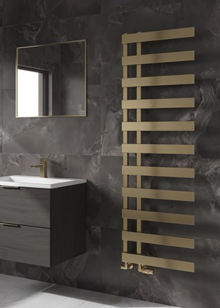 Reina Florina finished in Brushed Brass - 1525 x 500