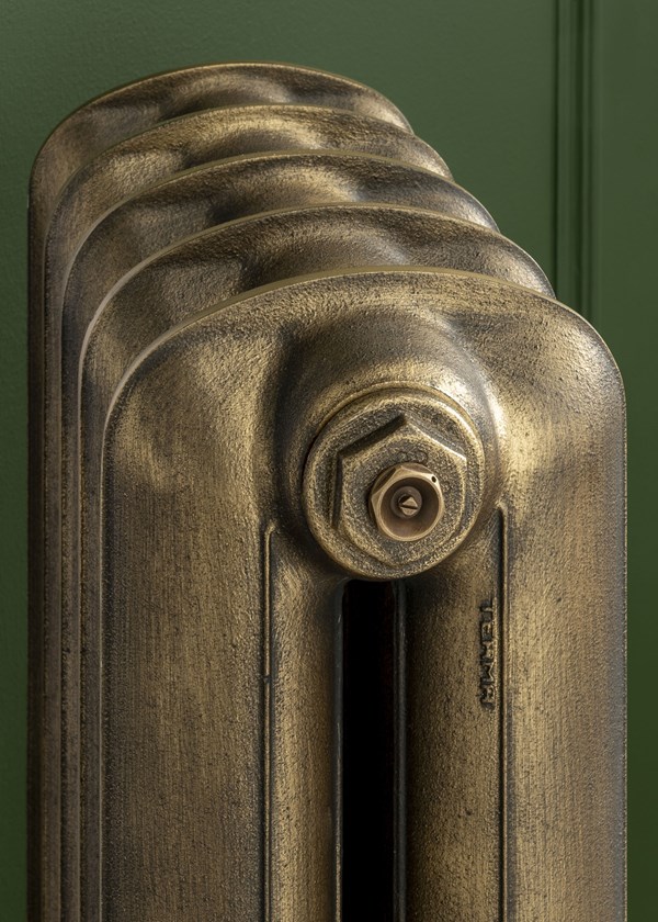 The Radiator Company Linton 2 Column - Antique Brass Detail