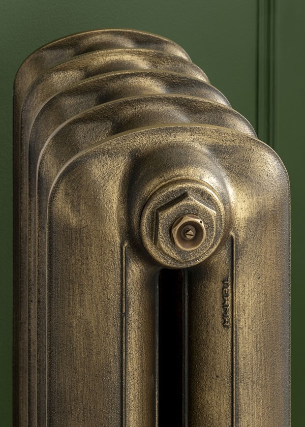 Brass Radiator Core The Radiator Company Linton 3 Column Cast Iron Radiator - Antique Brass