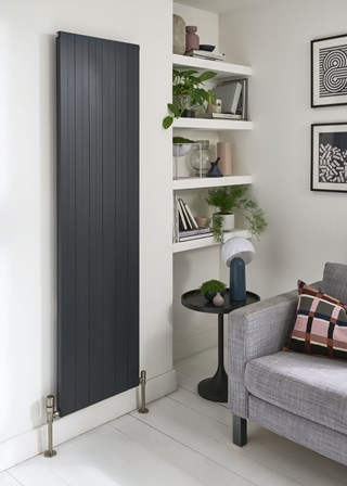 The Radiator Company Niro Vertical - Image shown in Anthracite RAL7016