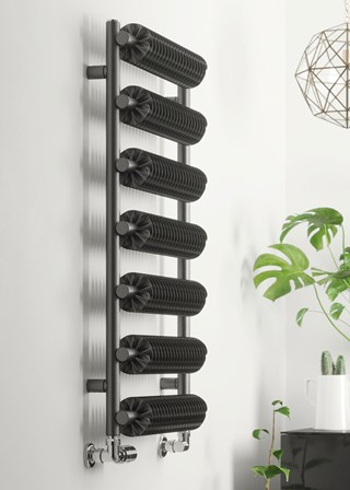 Terma Ribbon T 930mm (W) x 500mm (W) - Metallic Grey