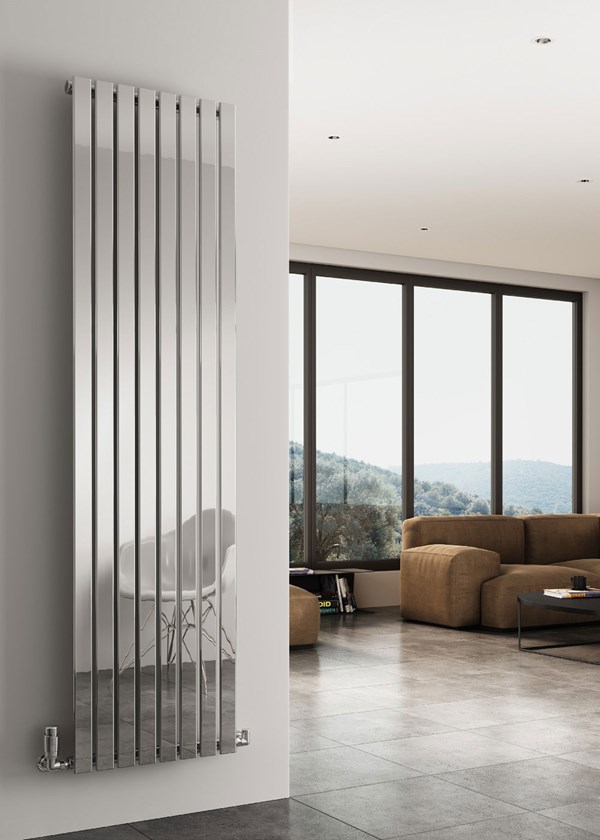 Reina Flox Vertical - Image shown in Polished Stainless - Single