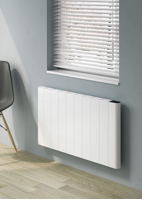 Reina Maia Horizontal Electric Radiator finished in White - Size Shown 500mm (H) x 907mm (W) Reina Maia Horizontal Electric Radiator finished in White - Size Shown 500mm (H) x 907mm (W)