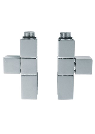 JIS Sussex Brunswick Straight Chrome Manual Radiator Valves 