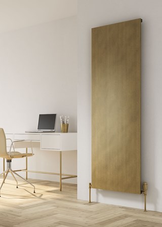 Reina Brenta Brass Vertical Aluminum Radiator