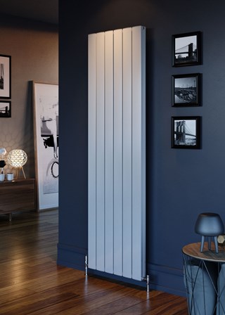 Apollo Magenta Flat Vertical - Image shown in White Aluminium RAL9006 Apollo Magenta Flat Vertical - Image shown in White Aluminium RAL9006