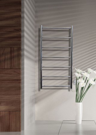 JIS Sussex Pevensey Stainless Steel Heated Towel Rail