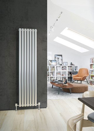 DQ Double Quick Cove Stainless Steel Vertical - Image shown in Single Brushed Stainless