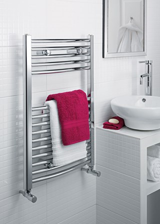 Ultraheat Chelmsford Curved Chrome