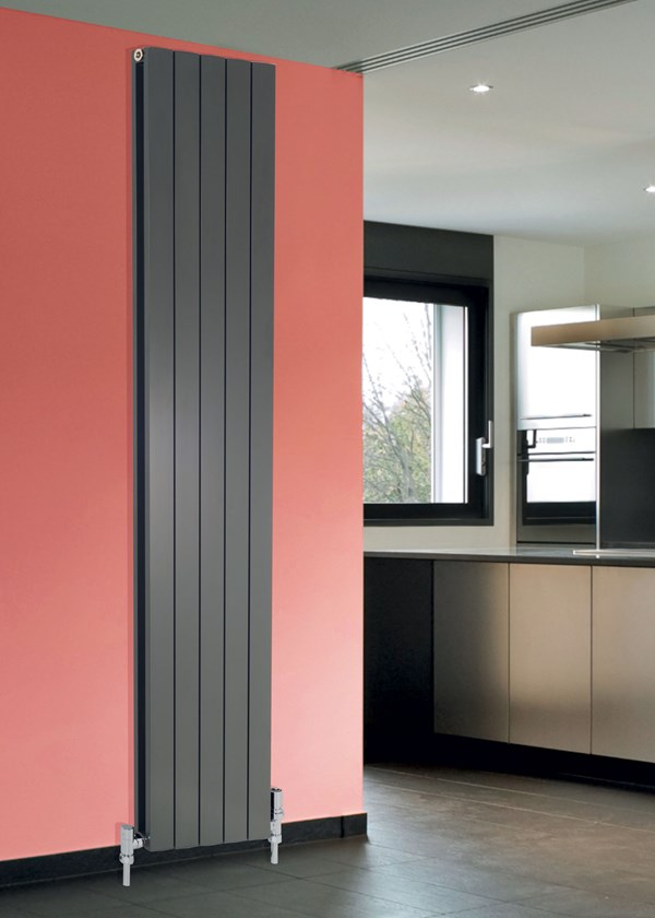Apollo Magenta Flat Vertical Aluminium Radiator