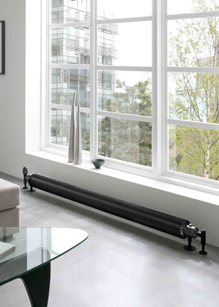 The Radiator Company Halo Horizontal - Image shown in Matt Black RAL9005