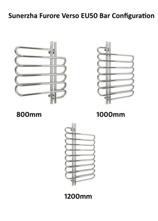 Sunerzha Furore Verso EU50 Stainless Steel Towel Rail Sunerzha Furore Verso EU50 Stainless Steel Towel Rail