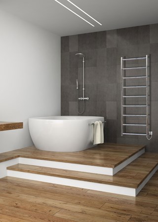 JIS Sussex Lindfield Stainless Steel Heated Towel Rail