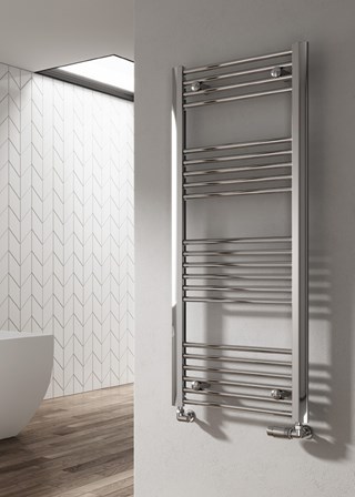 Reina Divale Towel Rail - Image shown in Chrome