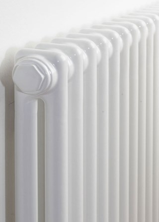 Zehnder Charleston 2 Column - White RAL9016 Detail Zehnder Charleston 2 Column - White RAL9016 Detail