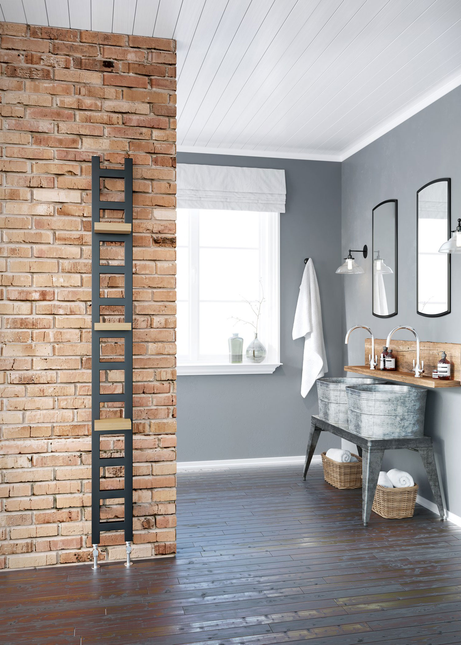 DQ Double Quick Oakham Designer Towel Warmer