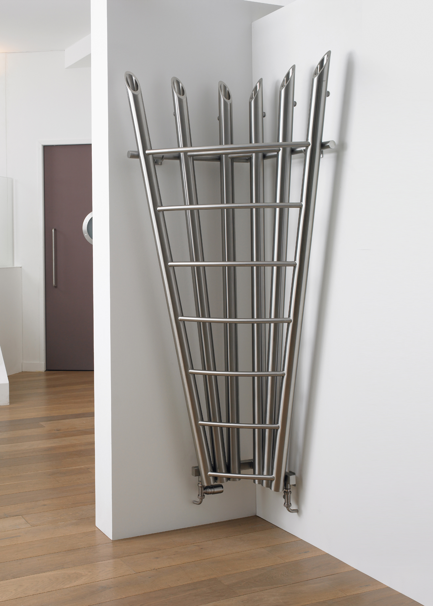 Aeon Bamboo Corner - Image shown BAC618-S - 1800mm (H) x 600mm (W) - Brushed Stainless