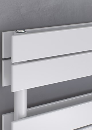 Eucotherm Mars Primus Duo Towel Rail - White RAL9003 detail