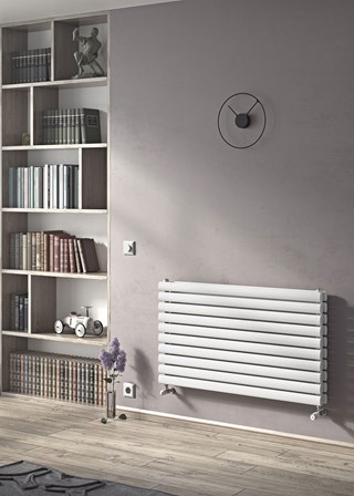 Eucotherm Nova Duo Horizontal Radiator - White Finish