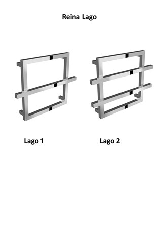Reina Lago Chrome Designer Heated Towel Rail Reina Lago Chrome Designer Heated Towel Rail