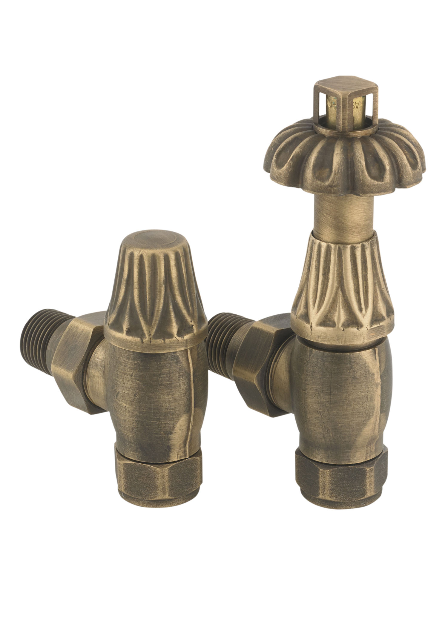 MHS Chartwell TRV Angle Valves - Brass