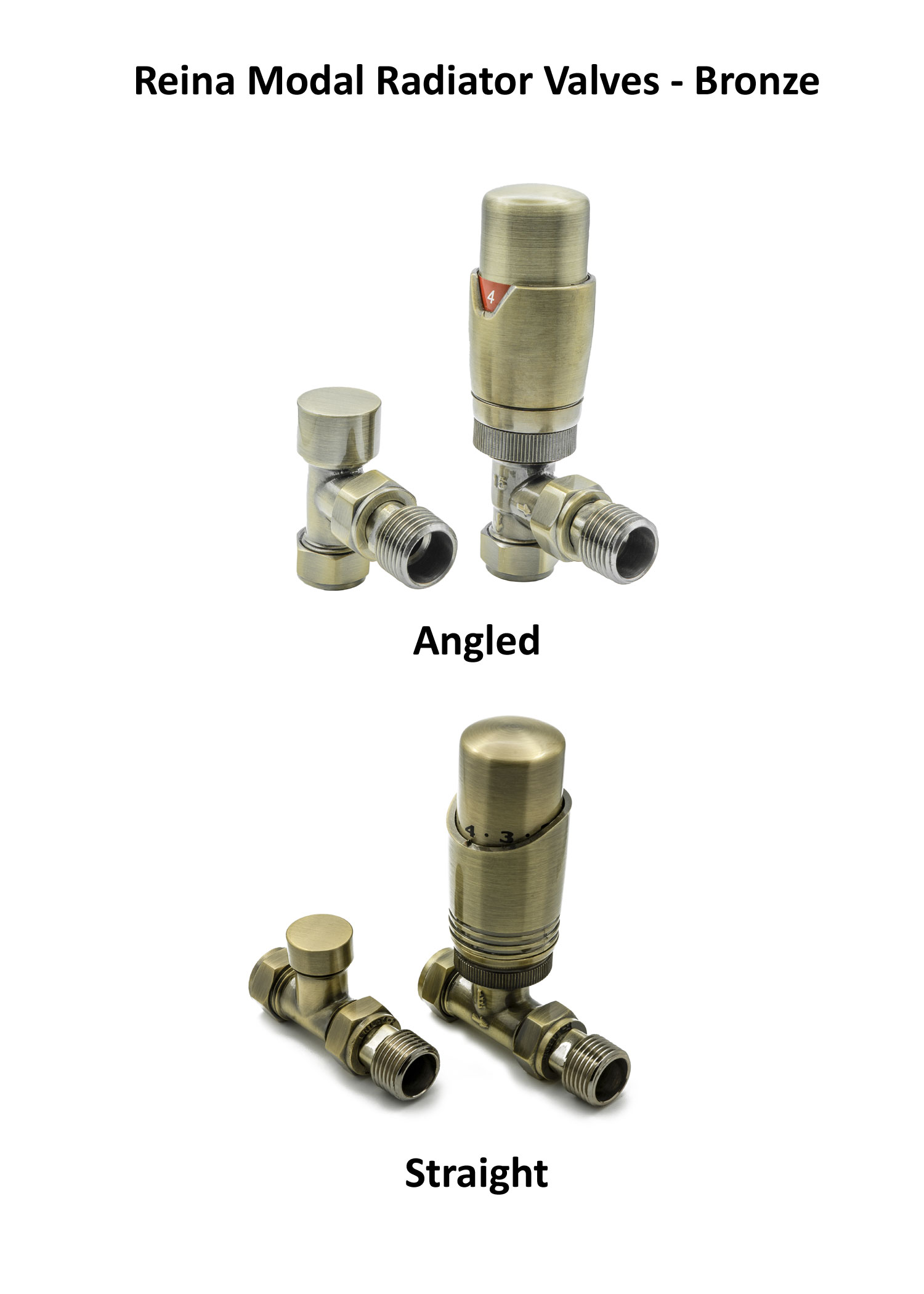 Reina Modal TRV Thermostatic Radiator valves 