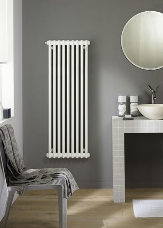 Zehnder Charleston 2 Column Vertical - White RAL9016