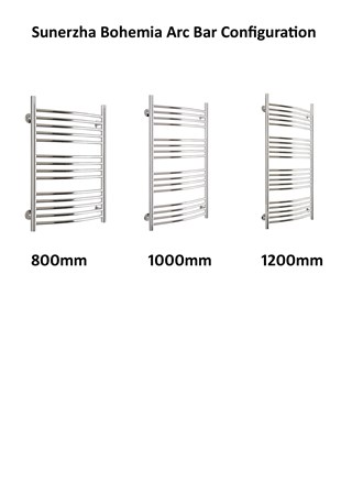 Sunerzha Bohemia Arc Stainless Steel Towel Rail 