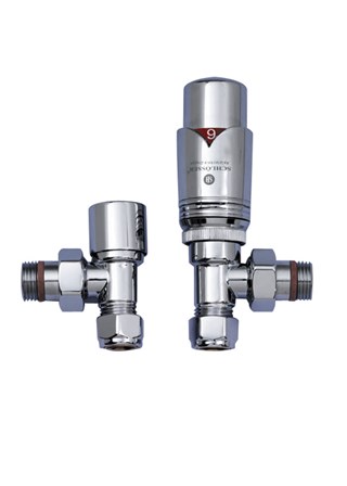 JIS Thermostatic Radiator Valves - Angled