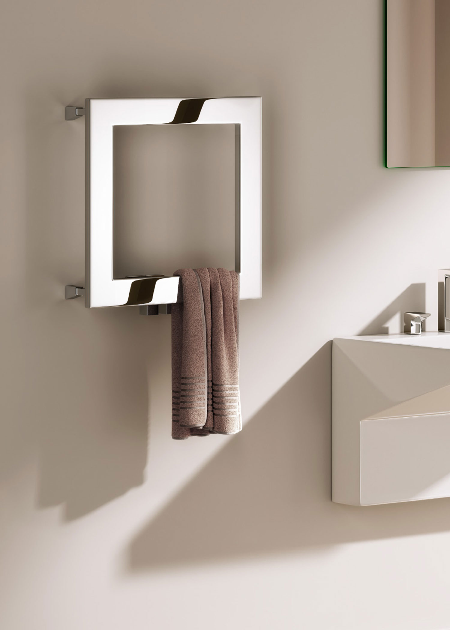Reina Square Stainless Steel Towel Rail