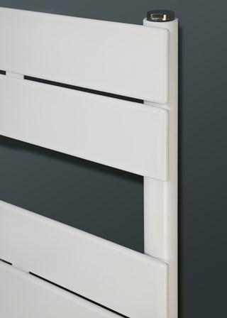 Eucotherm Mars Primus Towel Rail - White RAL9003 detail