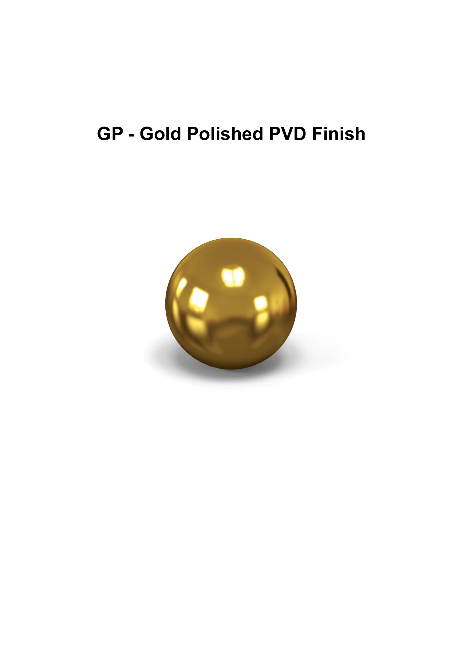 GP - Gold Polished PVD Finish