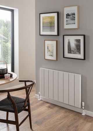 The Radiator Company Torre Horizontal - Image shown in White RAL9016 The Radiator Company Torre Horizontal - Image shown in White RAL9016