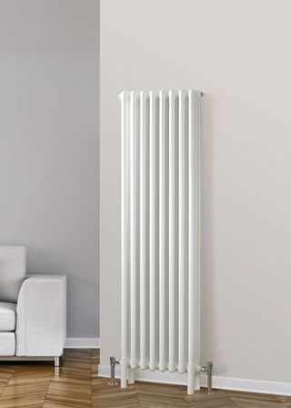 Rads 2 Rails Fitzrovia 3 Column Vertical - White